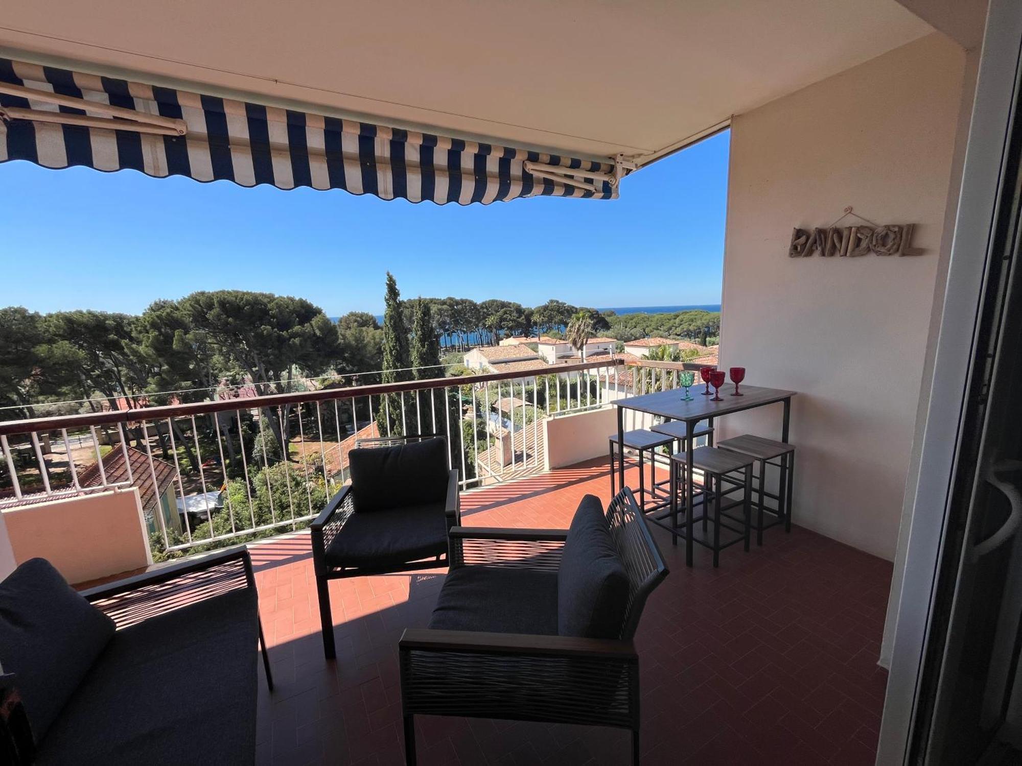 Appartement T3 Terrasse Vue Mer Bandol Buitenkant foto