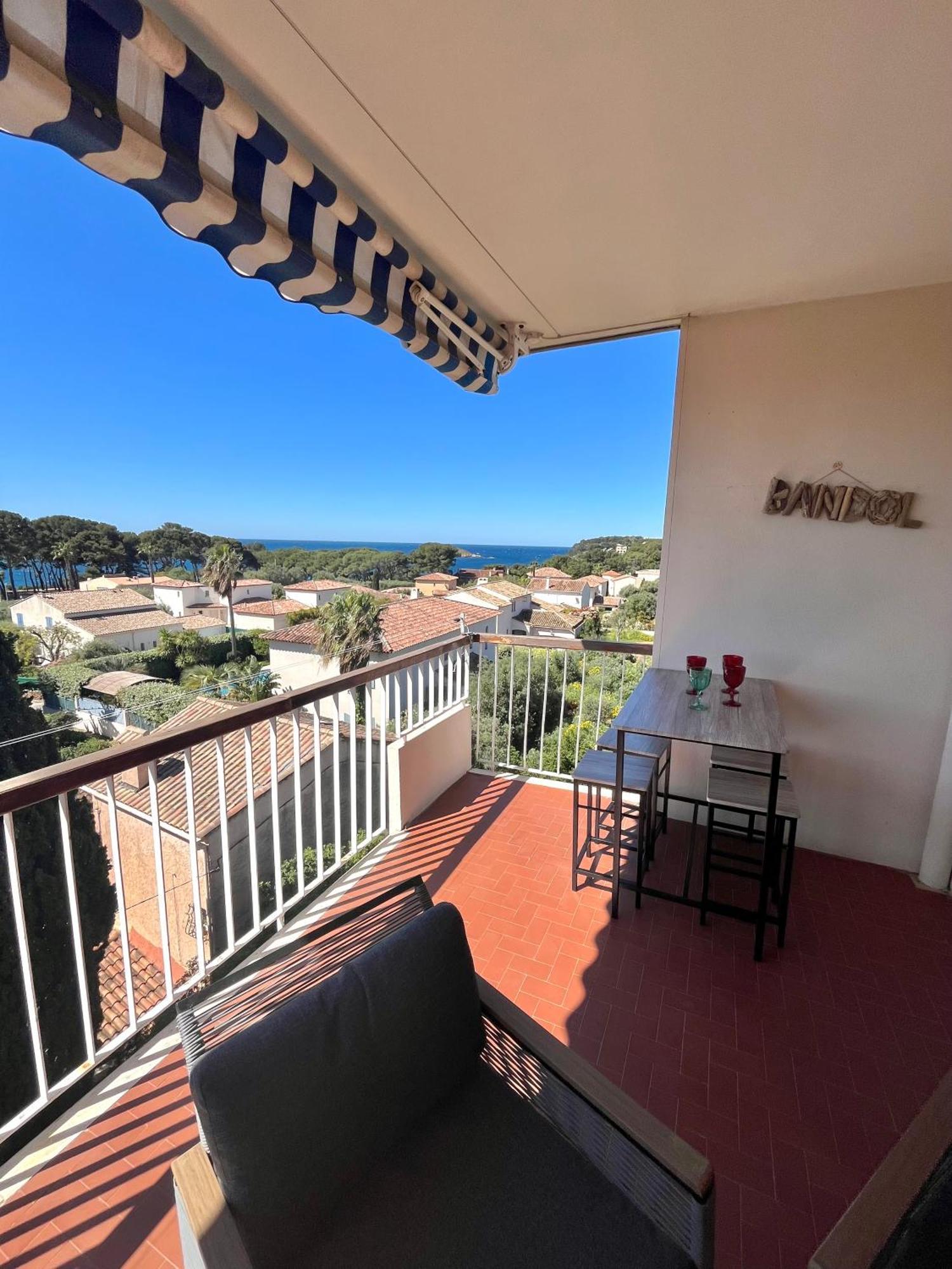Appartement T3 Terrasse Vue Mer Bandol Buitenkant foto
